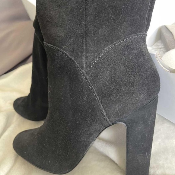 Aldo Maroco-91 black long suede boots, new. - Picture 2 of 5